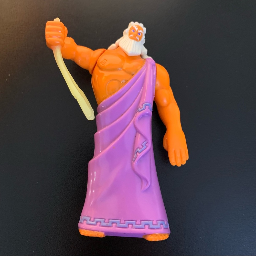 Zeus Action Figure McDonalds Happy Meal Toy Disney Hercules Movie Vintage 1997